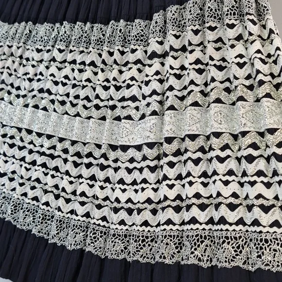 60's Fiesta Dress  By Desert Flower Orginals Waist 32 Size M-L - Picture 5 of 15